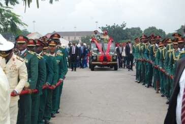 Pulling Out Parade of Gen Minimah (Former COAS)