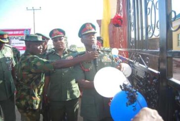 COAS COMMISSIONED PROJECTS AT NIGERIAN ARMY CANTONMENT EKEHUAN.