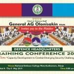 DEFENCE HEADQUARTERS TRAINING CONFERENCE 2019