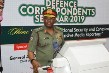 CDS URGES MEDIA TO PARTNER ARMED FORCES ON NATIONAL SECURITY… As DHQ Organizes Defence Correspondents Seminar