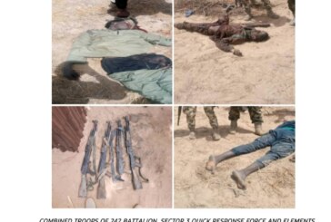 OPERATION LAFIYA DOLE: TROOPS FOIL KIDNAP/ARMED ROBBERY INCIDENTS NEUTRALIZE MARAUDING BOKO HARAM CRIMINALS AND RECOVER ARMS AND AMMUNITION IN THE NORTH EAST