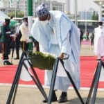 ARMED FORCES REMEMBRANCE DAY CELEBRATION: PRESIDENT BUHARI, OTHERS LAY WREATH IN HONOUR OF FALLEN HEROES
