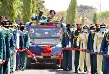 DHQ HOLDS PULL-OUT PARADE IN HONOUR OF IMMEDIATE PAST CDS GENERAL OLONISAKIN