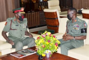 CDS HOSTS NEW CHIEF OF ARMY STAFF… urges him to build on legacy