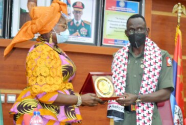 MINISTER OF WOMEN AFFAIRS VISITS DHQ, HAILS NIGERIAN MILITARY FOR LAUNCHING GENDER POLICY
